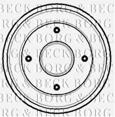 BORG & BECK bbr7099 -  Тормозной барабан